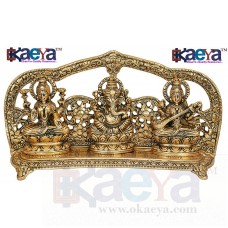 OkaeYa Laxmi Ganesh Sarswati God Idol With Beautiful Velvet Box